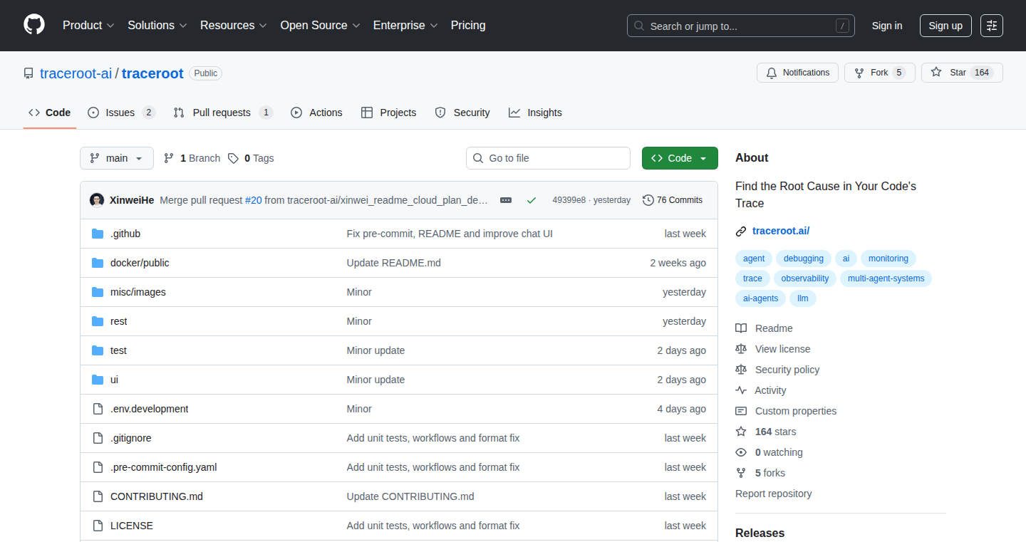 TraceRoot:AI搭載型分散サービスデバッグプラットフォーム