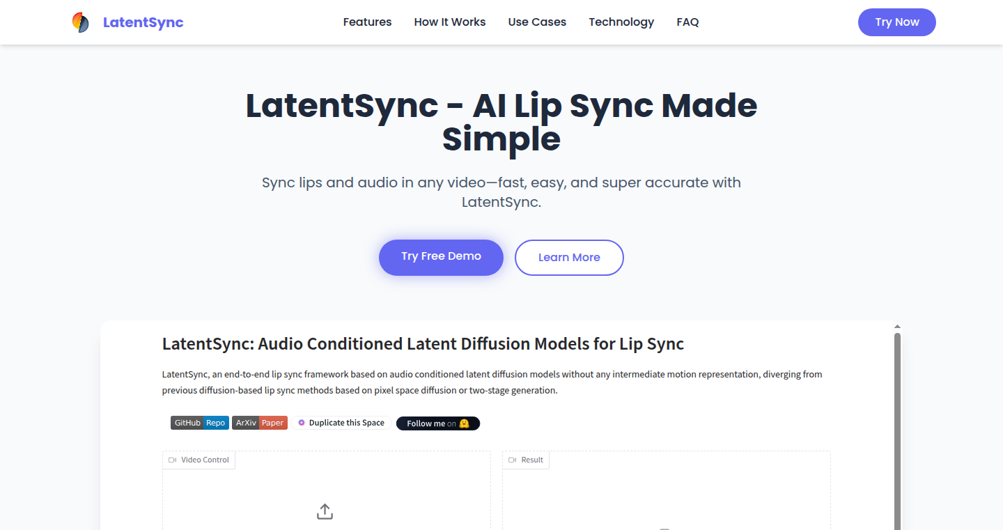 LatentSync - 潜在空間を活用した精密AIリップシンク