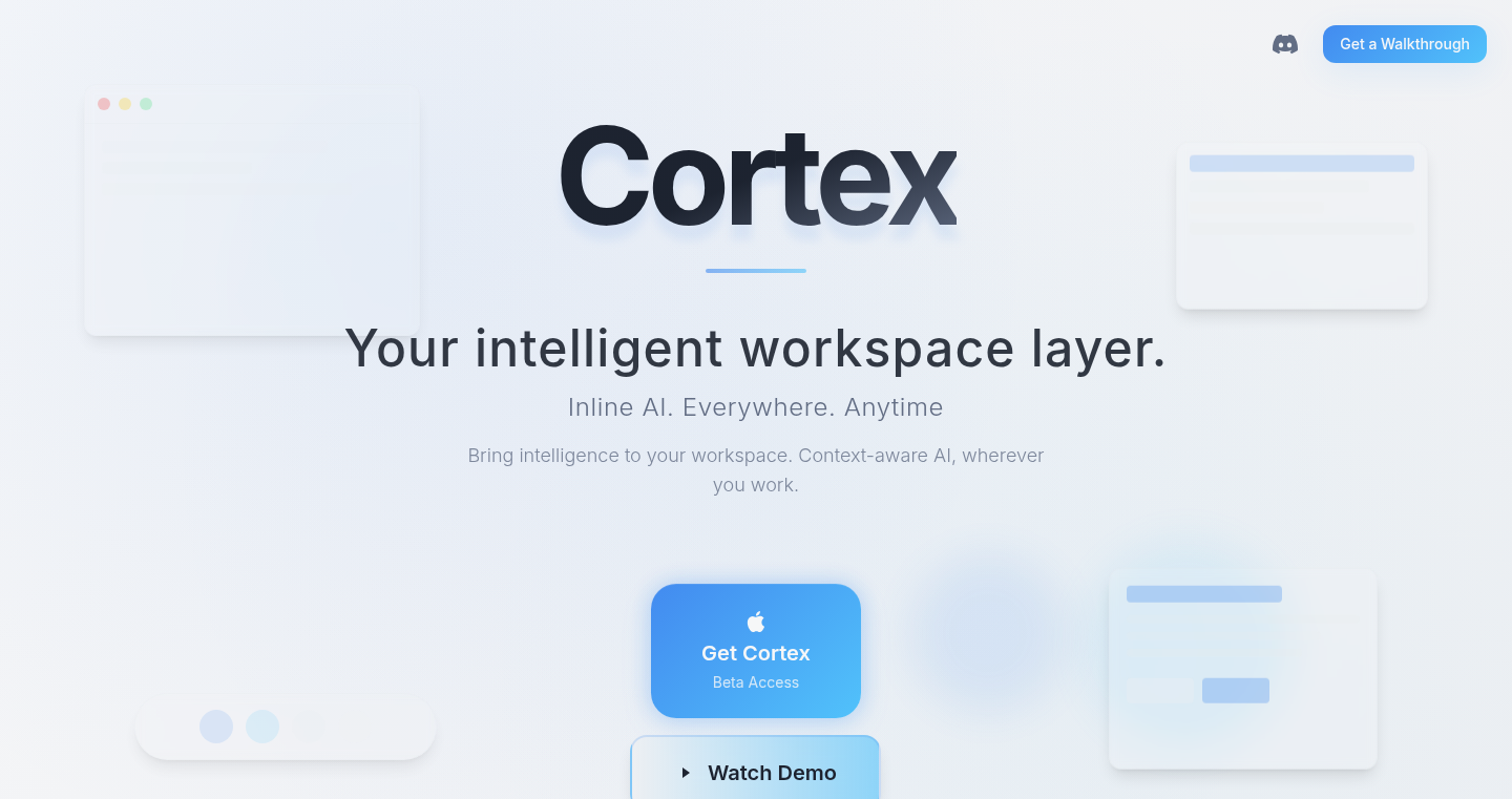 Cortex - あなたのOSにAIの頭脳を