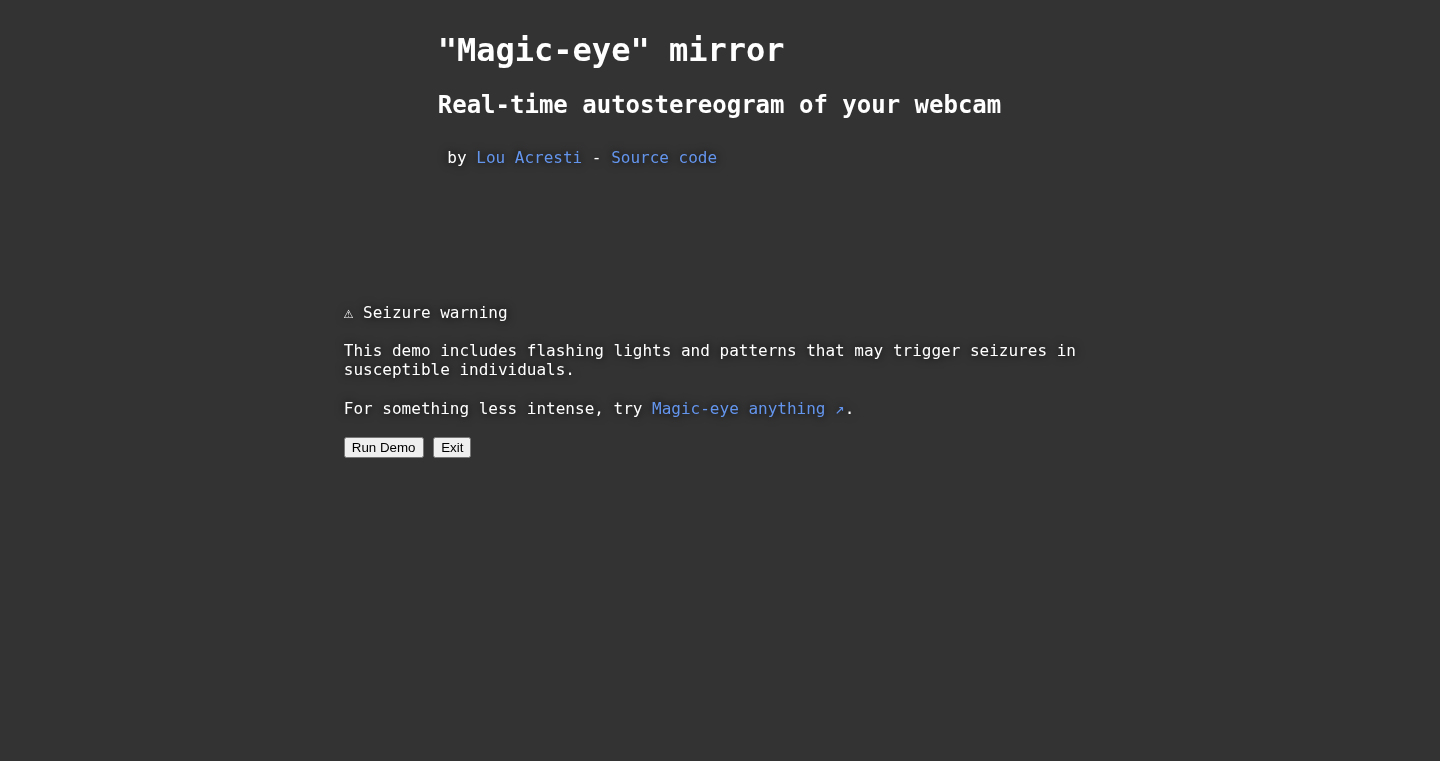 WebGPUを活用したリアルタイム・マジックアイ・ミラー