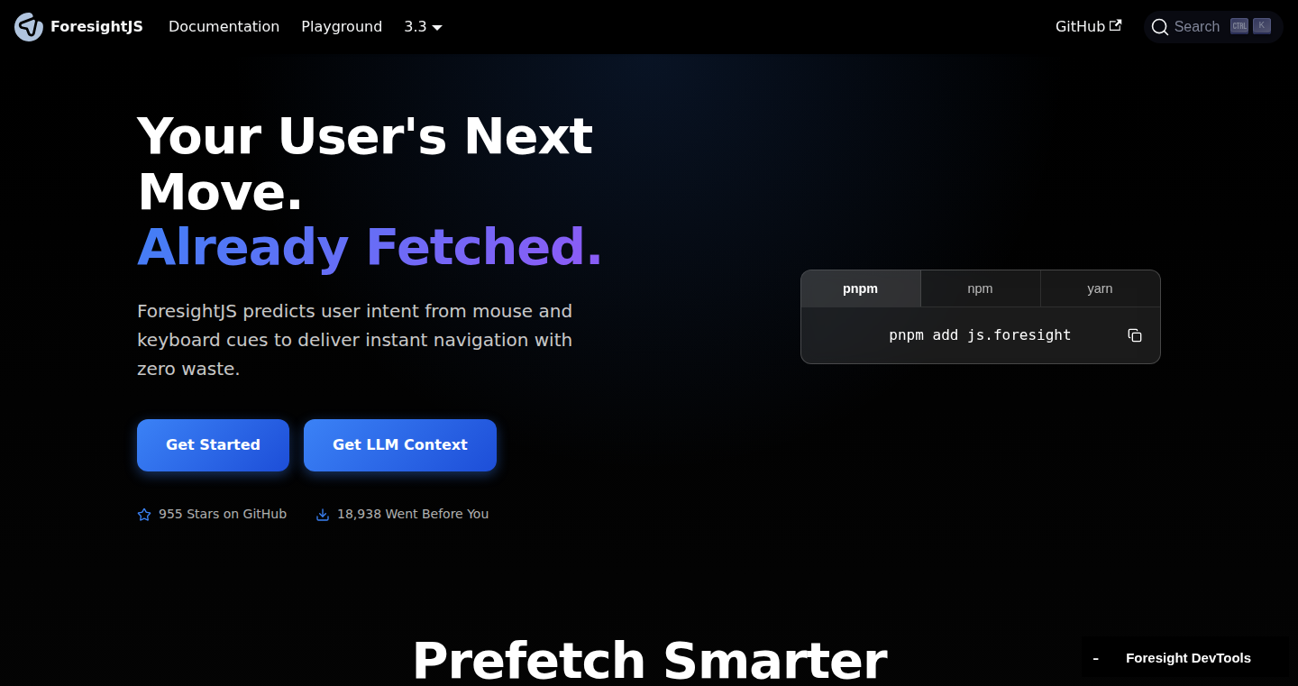 ForesightJS:デバイスに応じた賢い先読み技術