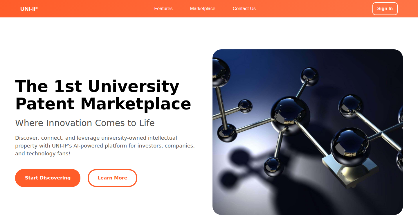 Uni-IP: 大学知的財産マーケットプレイスとデューデリジェンスツール