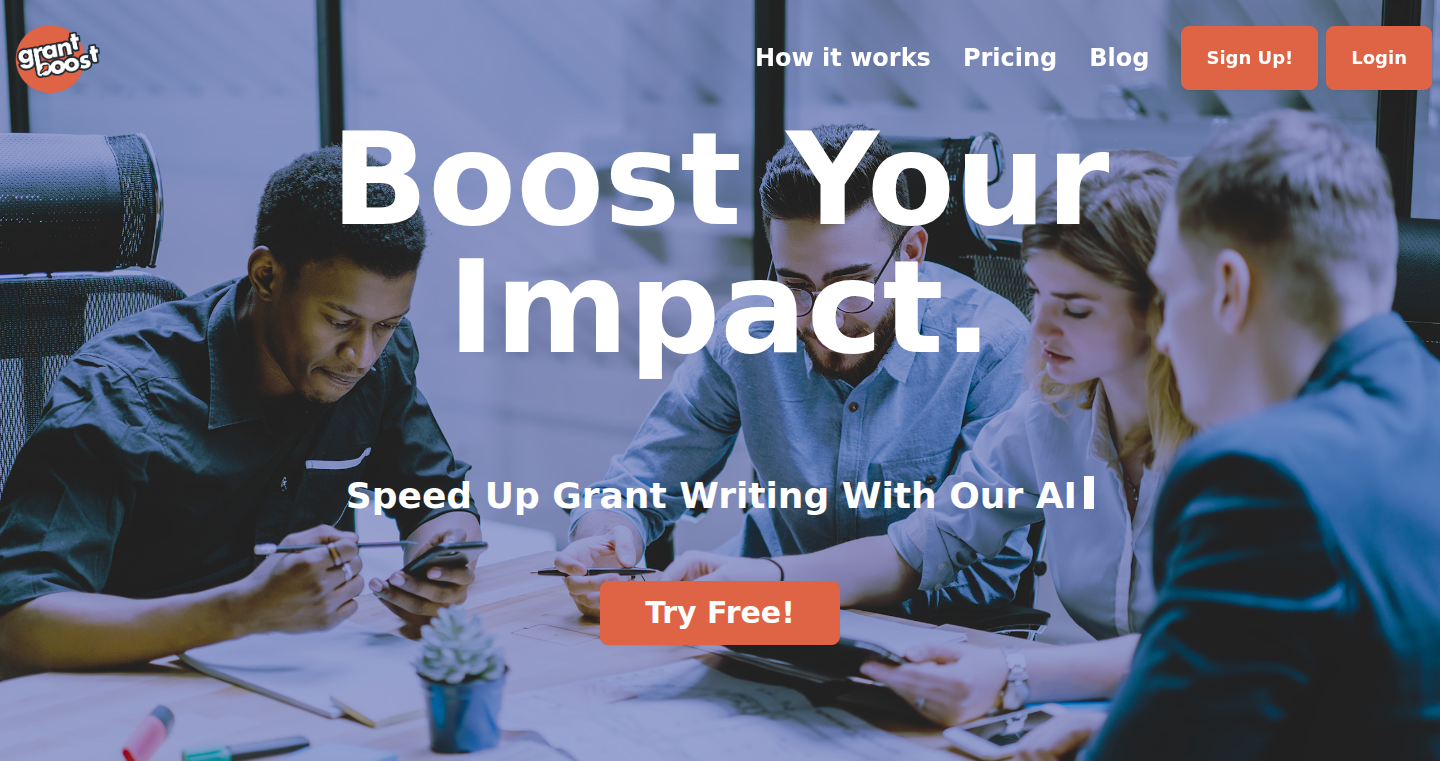 GrantBoost AI:非営利団体向け助成金申請支援AI