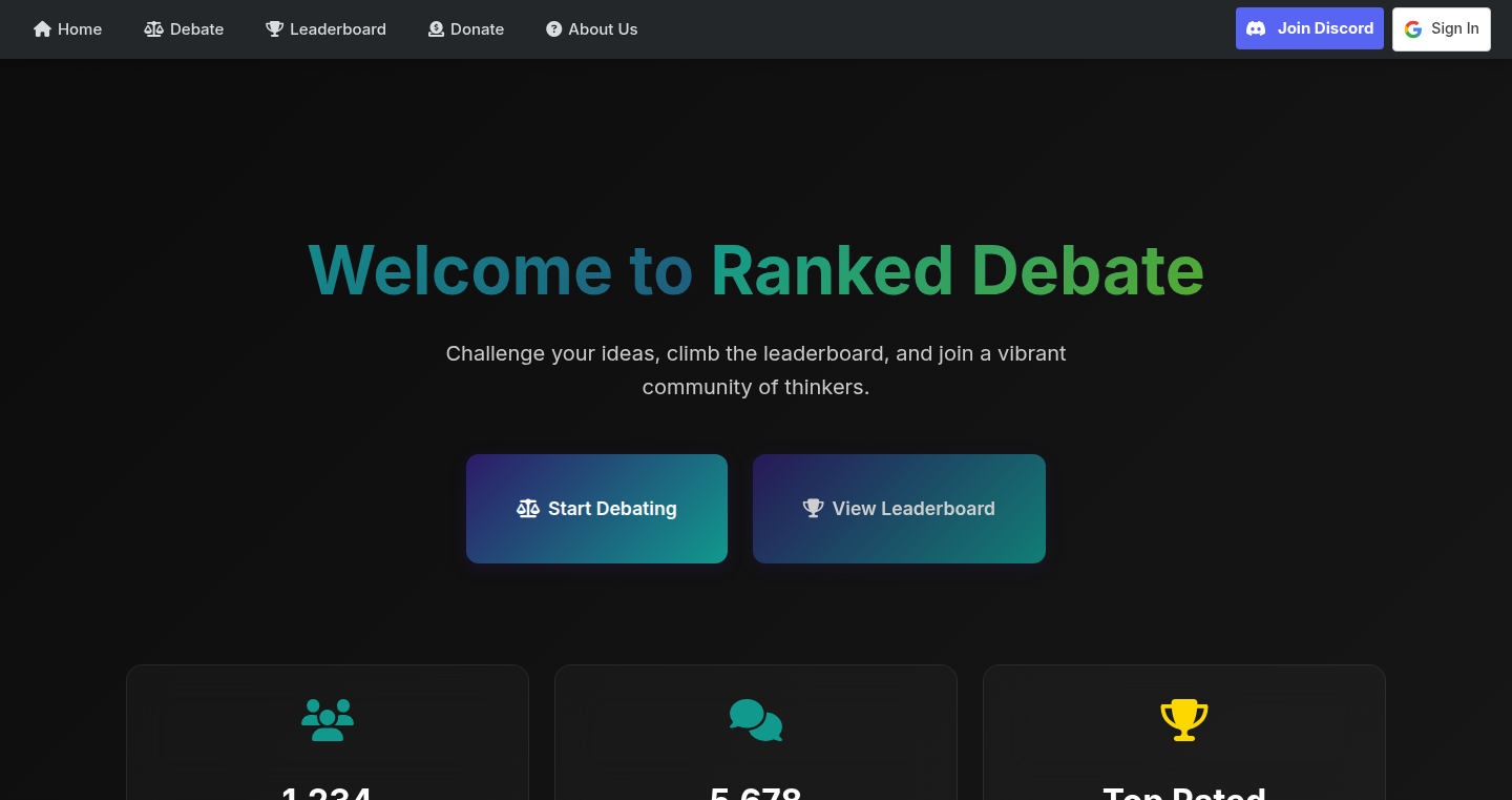 Ranked Debate:img