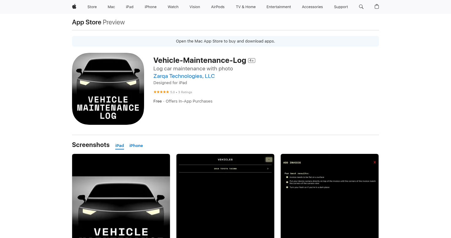 Vehicle Maintenance Log:img