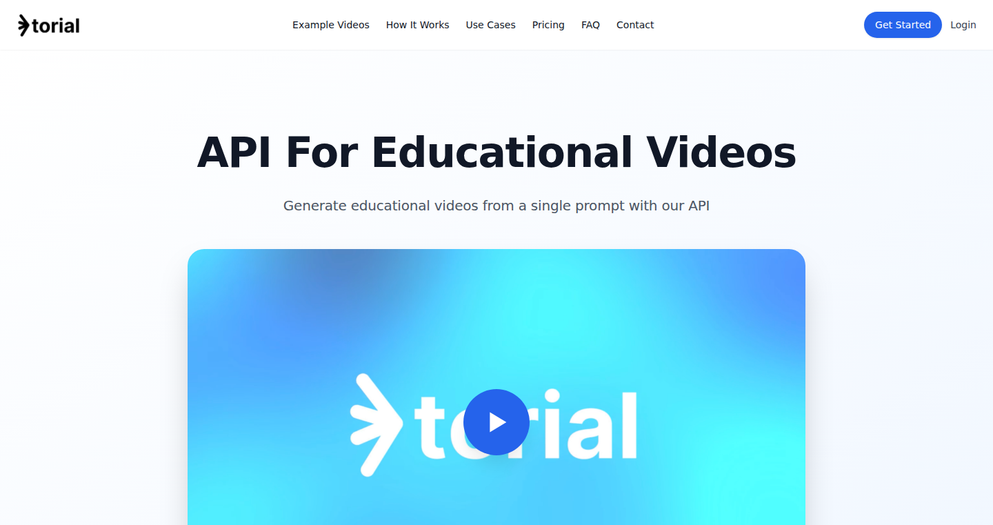 AI駆動型教育動画生成API