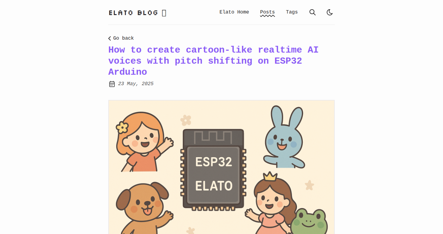 ESP32で実現する、AIの声を超次元変換!