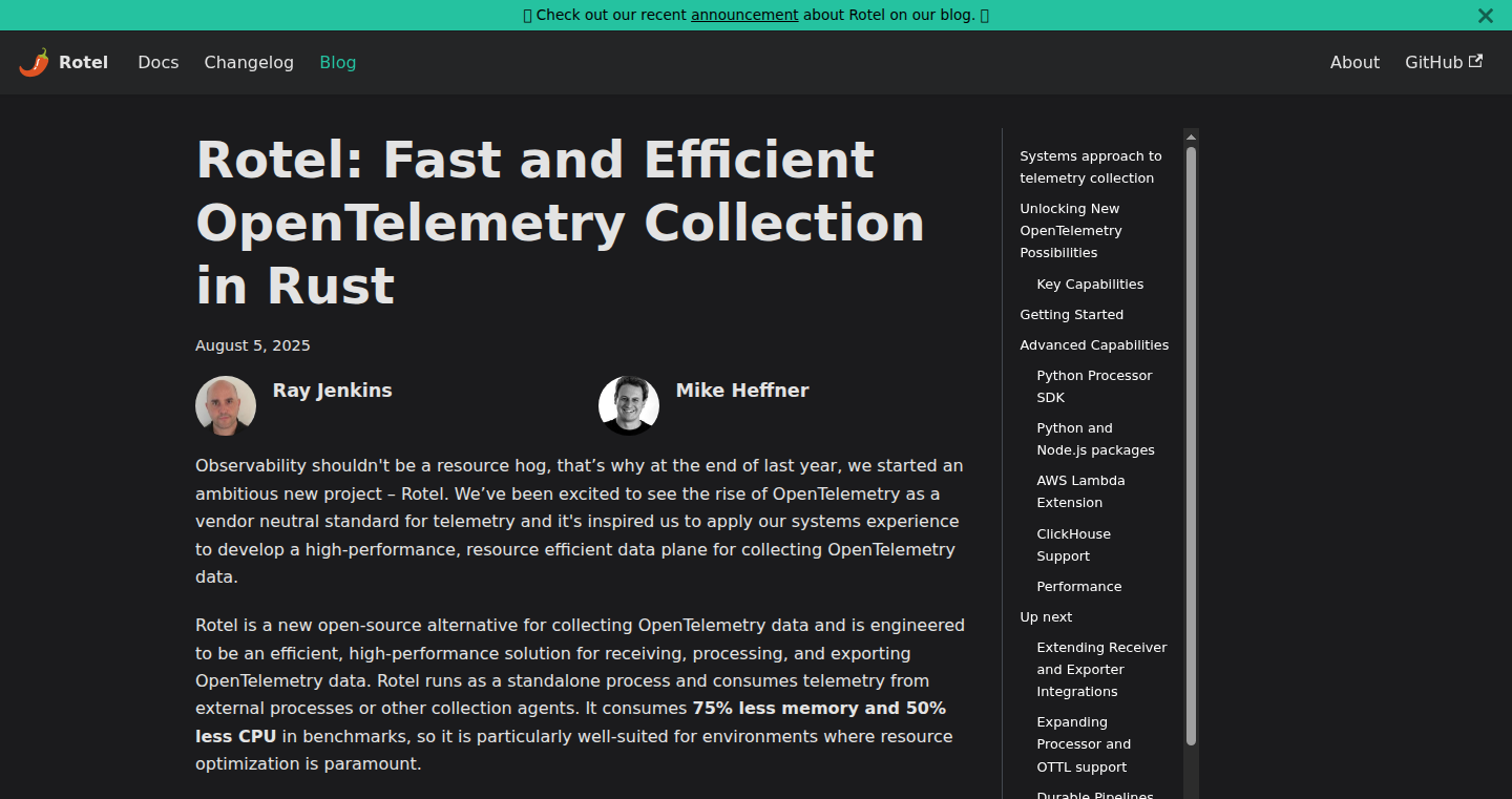 Rotel - Rust製の高性能OpenTelemetry収集