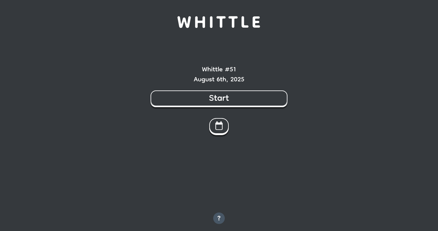 Whittle - 文字列を削る言葉遊び