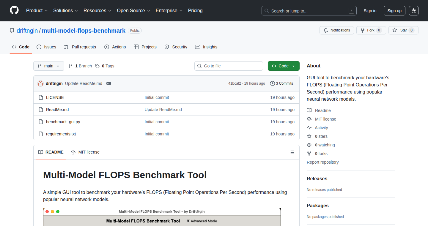 FlopsBench GUI - GPU/CPU性能測定ツール
