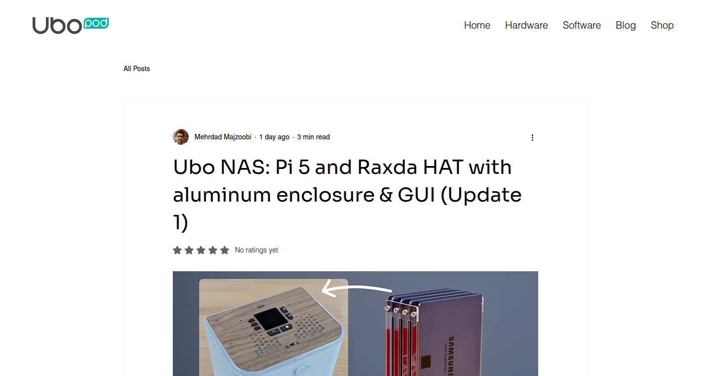 オープンソースDIY NAS:GUIとアルミ筐体