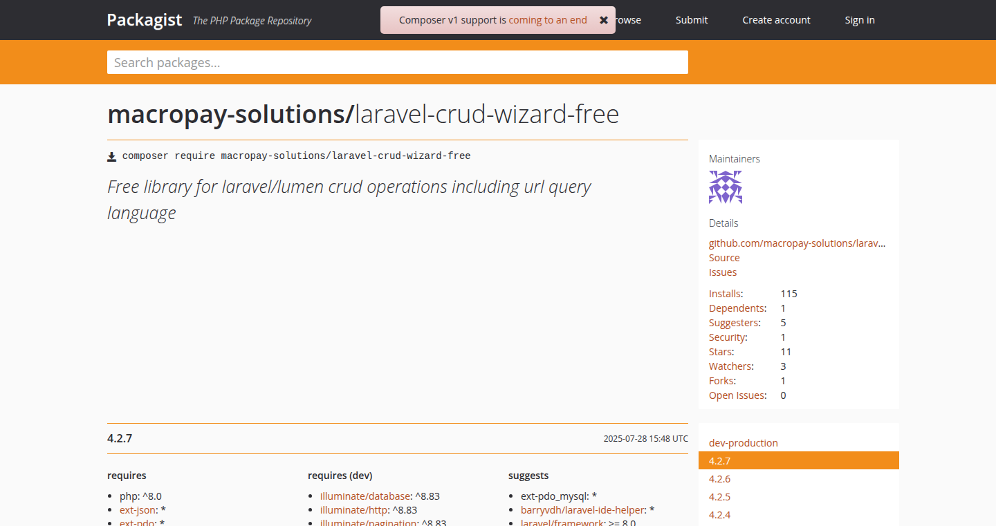 Laravel-CRUD-wizard-free (自動CRUDとフィルタリング)