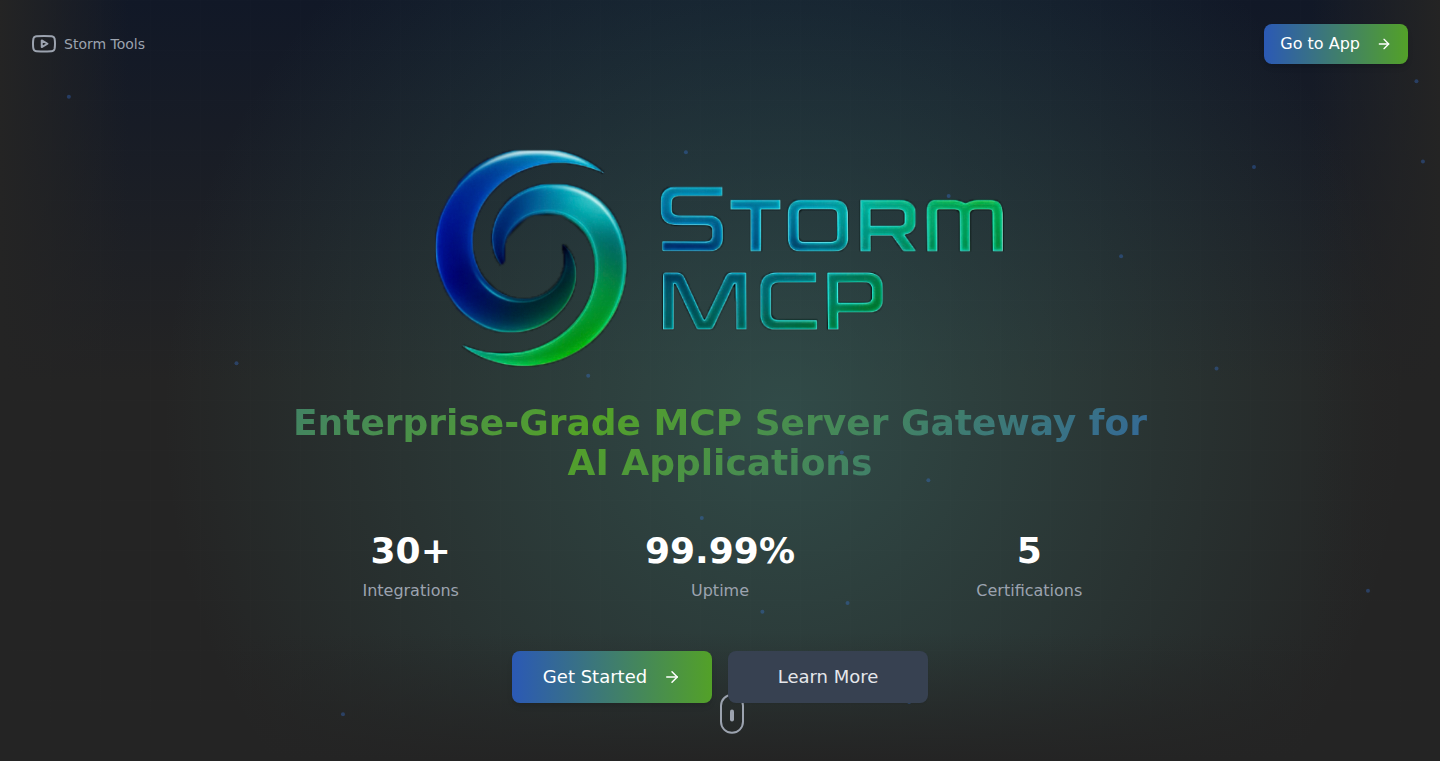 Storm MCP – 検証済みMCPサーバーのカスタムゲートウェイ