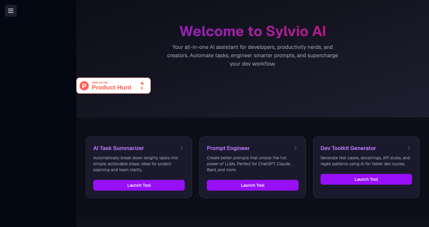 Sylvio AI:開発者のためのオールインワンAIアシスタント