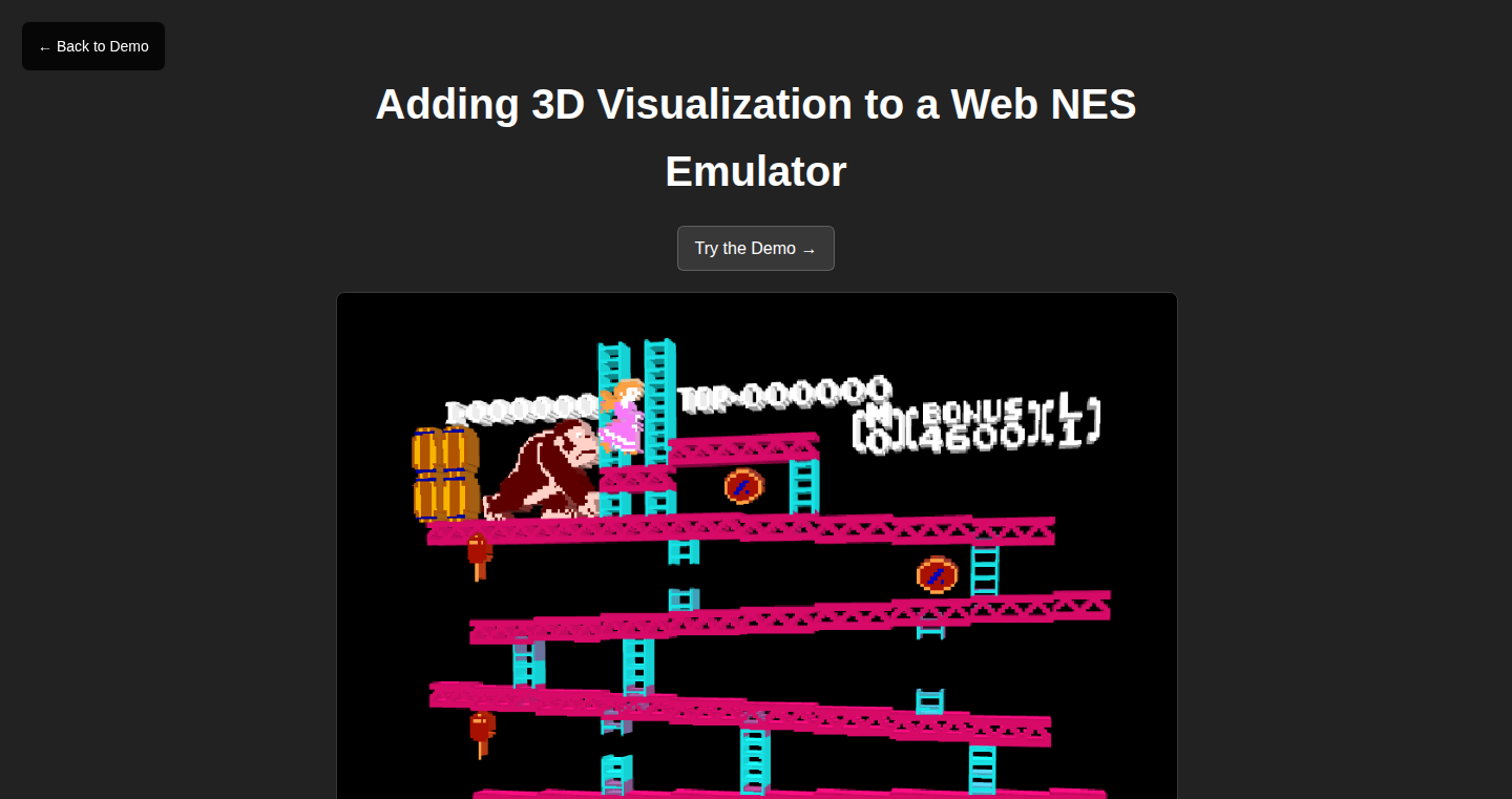 Web NES 3D Visualization