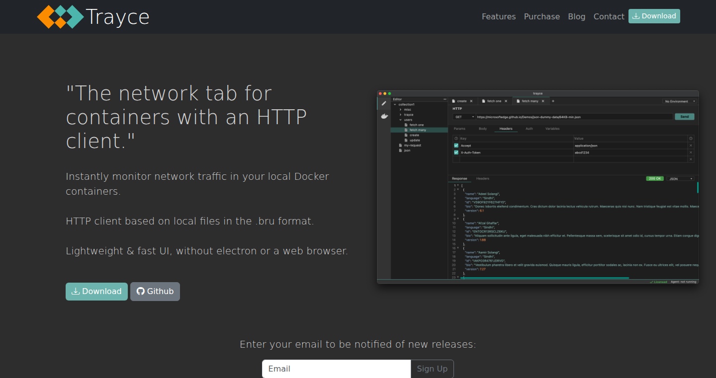 Trayce - Dockerコンテナのウェブデバッグツール