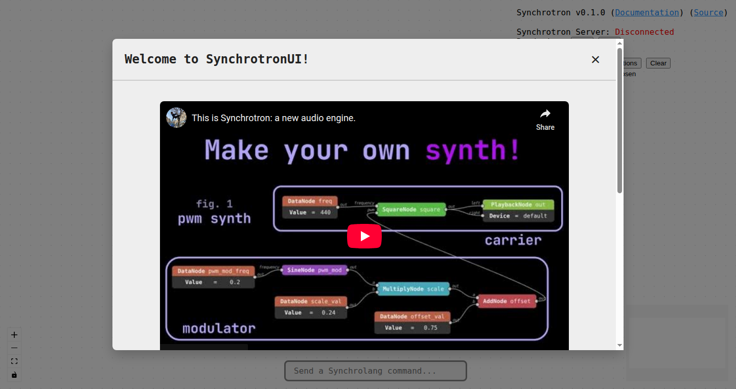 Synchrotron - 純粋なPythonで作られたリアルタイムDSPエンジン