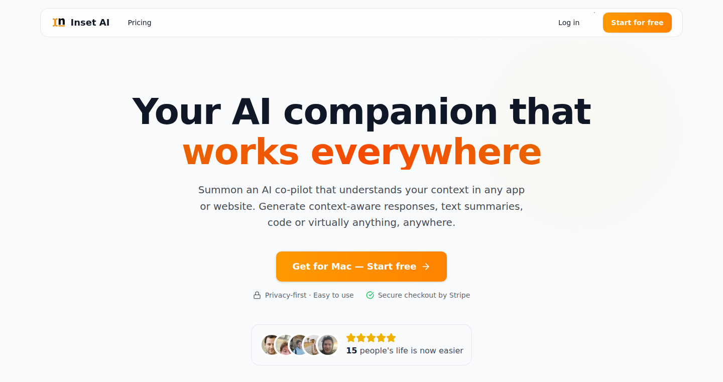 Inset: あなたのアプリを AI で強化する万能ツール