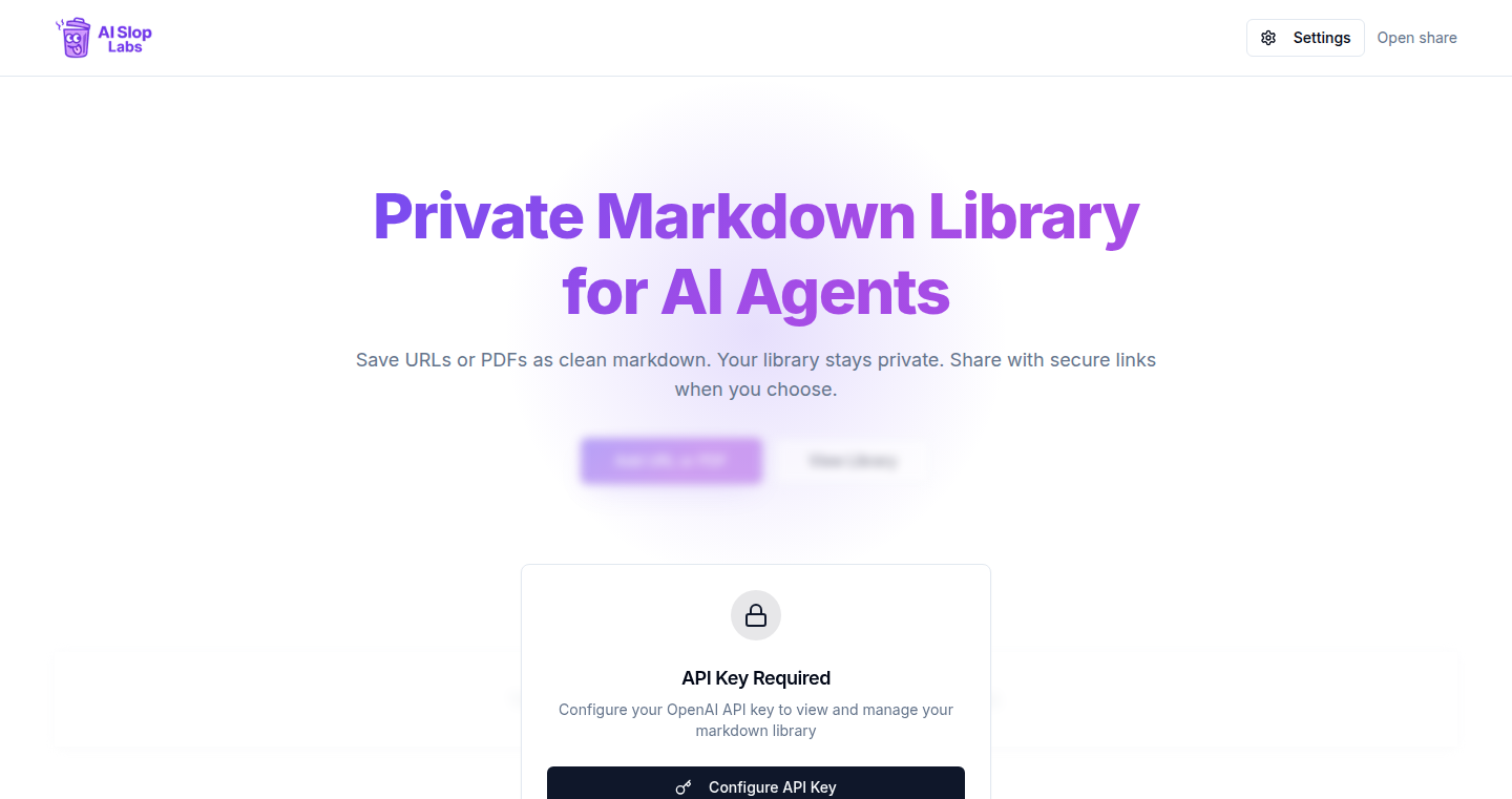AIエージェント向けプライベートMarkdownライブラリ:MarkAI
