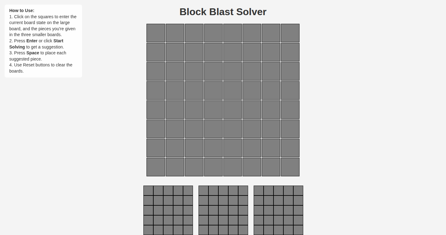 Block Blast 最適配置ソルバー