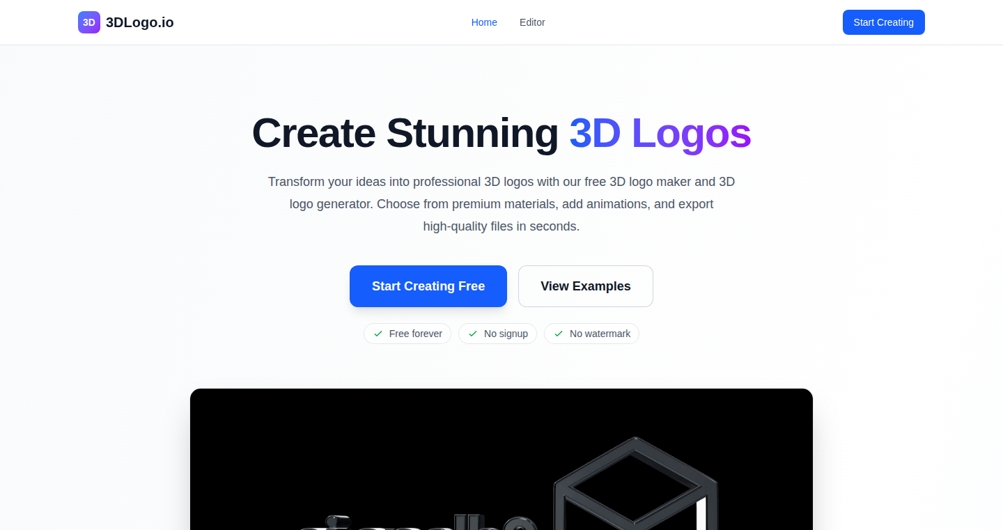 ロゴ3D変換ツール:2Dロゴを3Dに変換