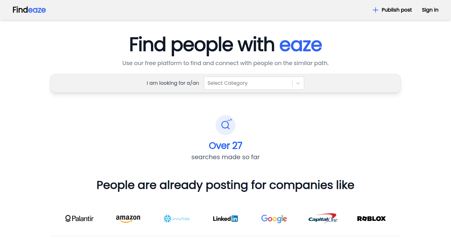 Findeaze: 未来の仲間を見つけるプラットフォーム