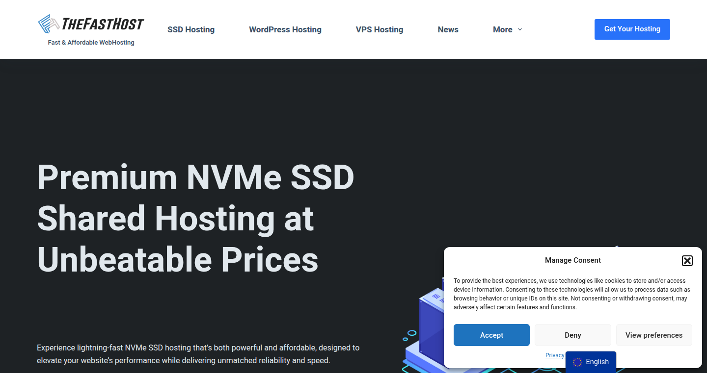 TheFastHost: 超高速NVMe SSDウェブホスティング