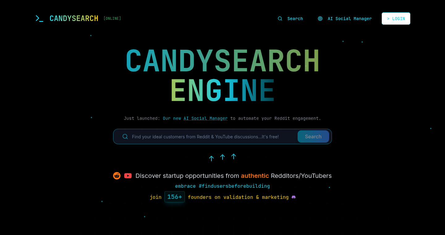 CandySearch - AI 搭載 Reddit 自動顧客発見&リードジェネレーター