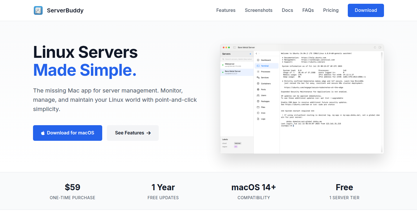 ServerBuddy - macOS 向け GUI SSH クライアント