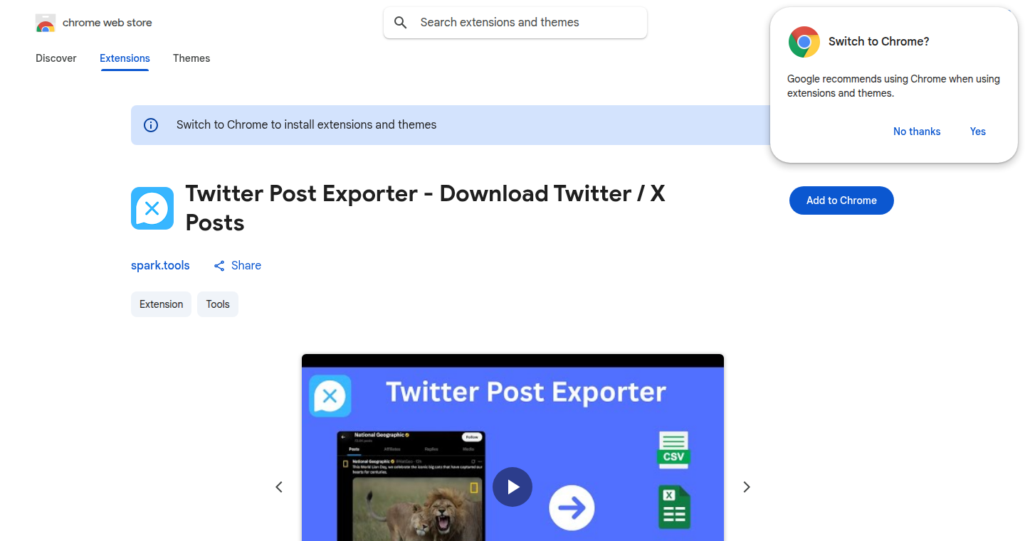 Twitter Post Exporter - ツイート一括エクスポートツール