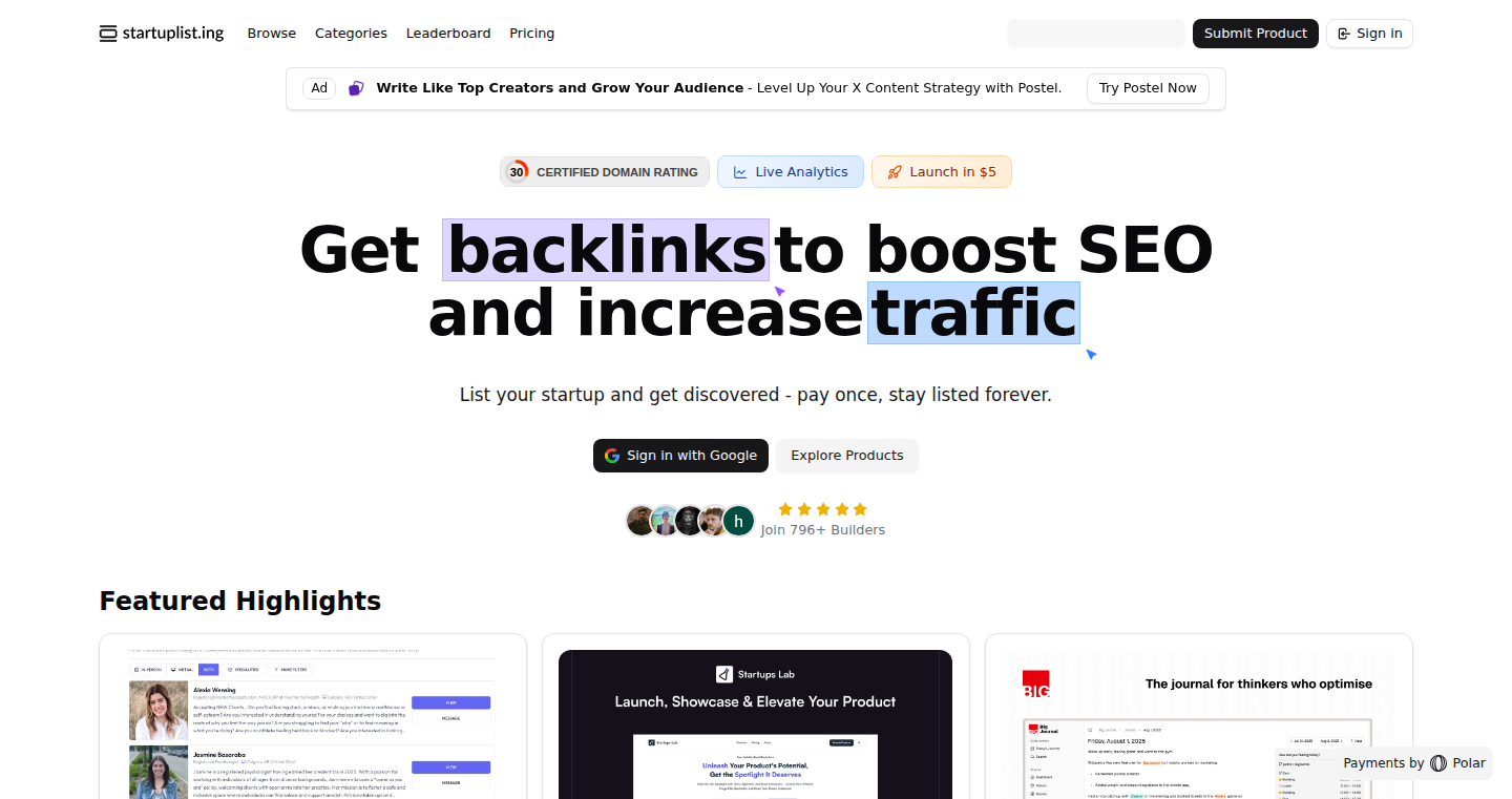 SEOブースター:ウェブトラフィック最大化プラットフォーム