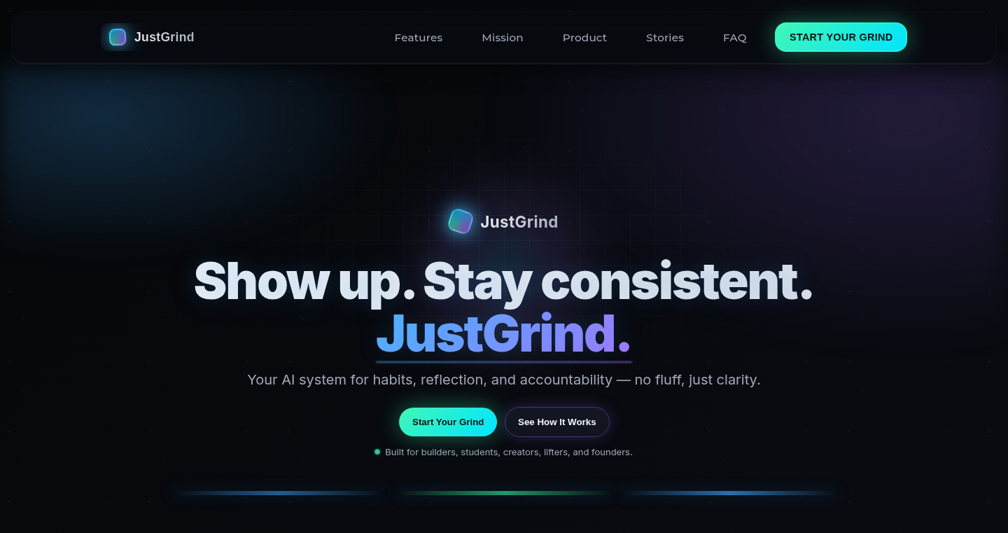 JustGrind: AI-Powered Habit Builder