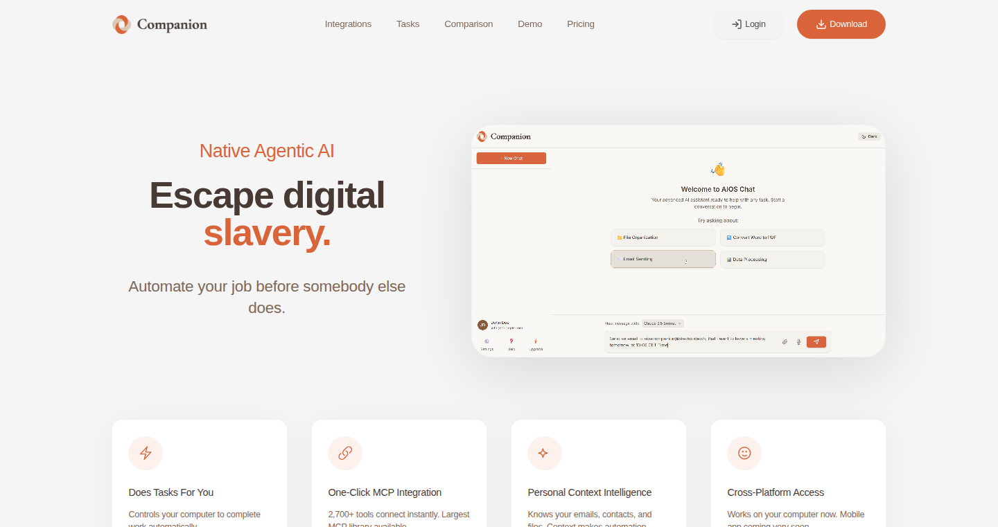 DesktopAI: Native Desktop Automation with AI
