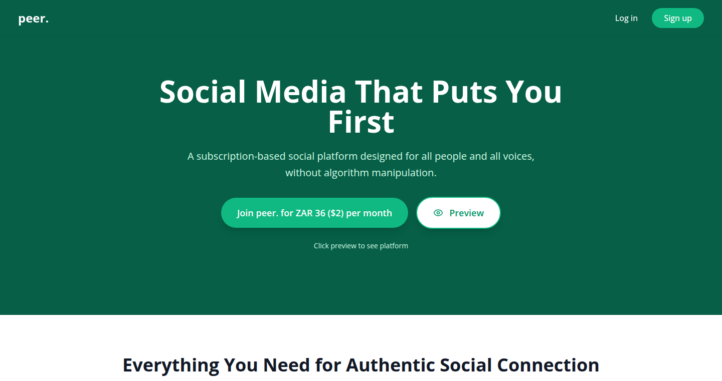 Peer: A Decentralized Social Media Platform