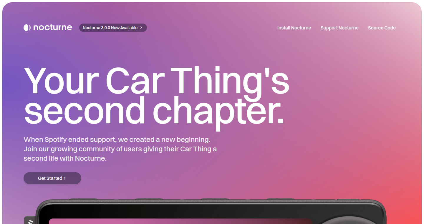 Nocturne: Resurrecting Spotify Car Thing