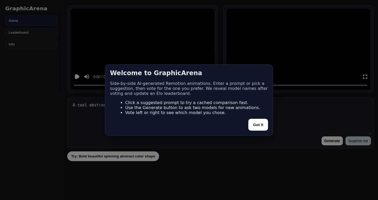 RemotionMotion: AI-Powered Motion Graphics Comparison