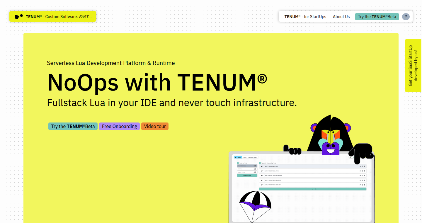 TENUM:简化实时Web应用开发的无服务器平台