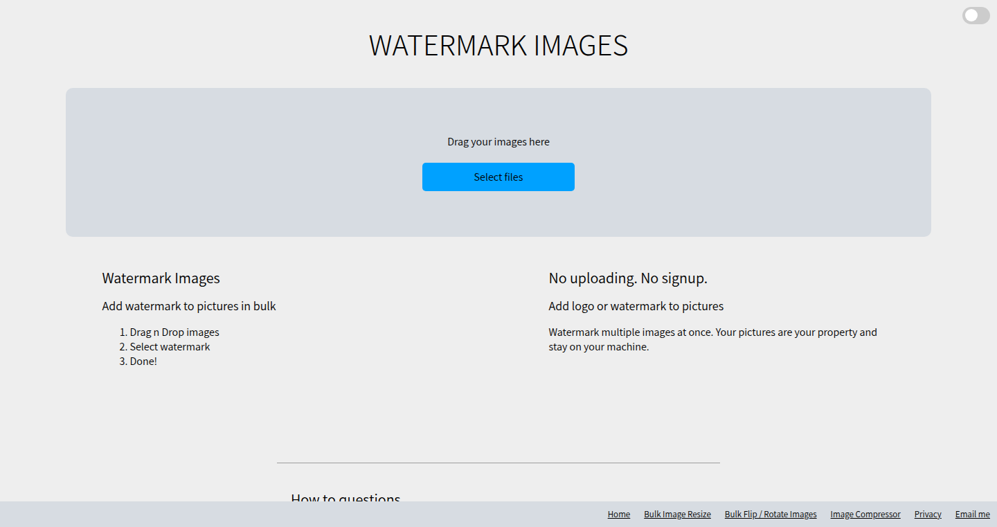批量图片水印工具:ImageWatermark-Bulk