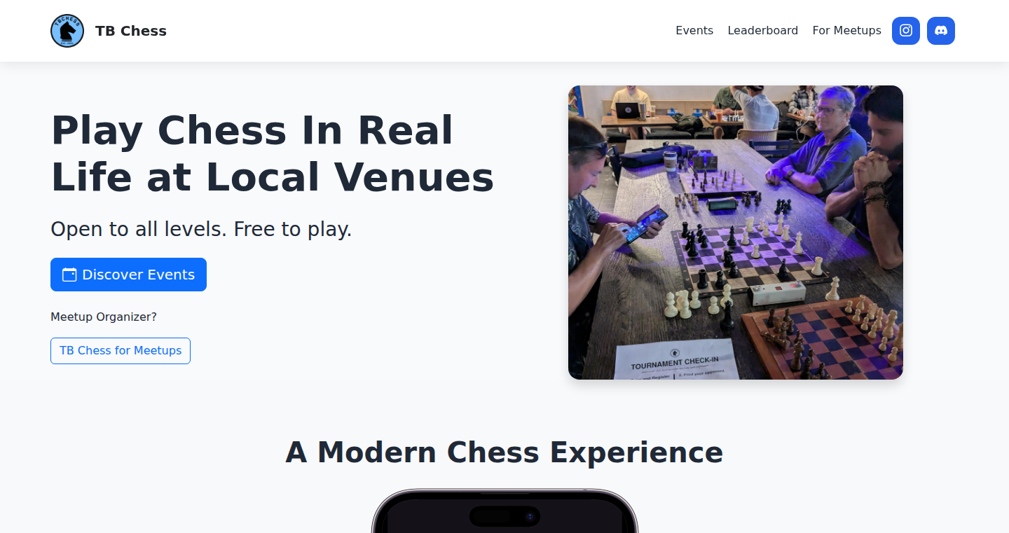 TB Chess - 线下棋局实时对战平台