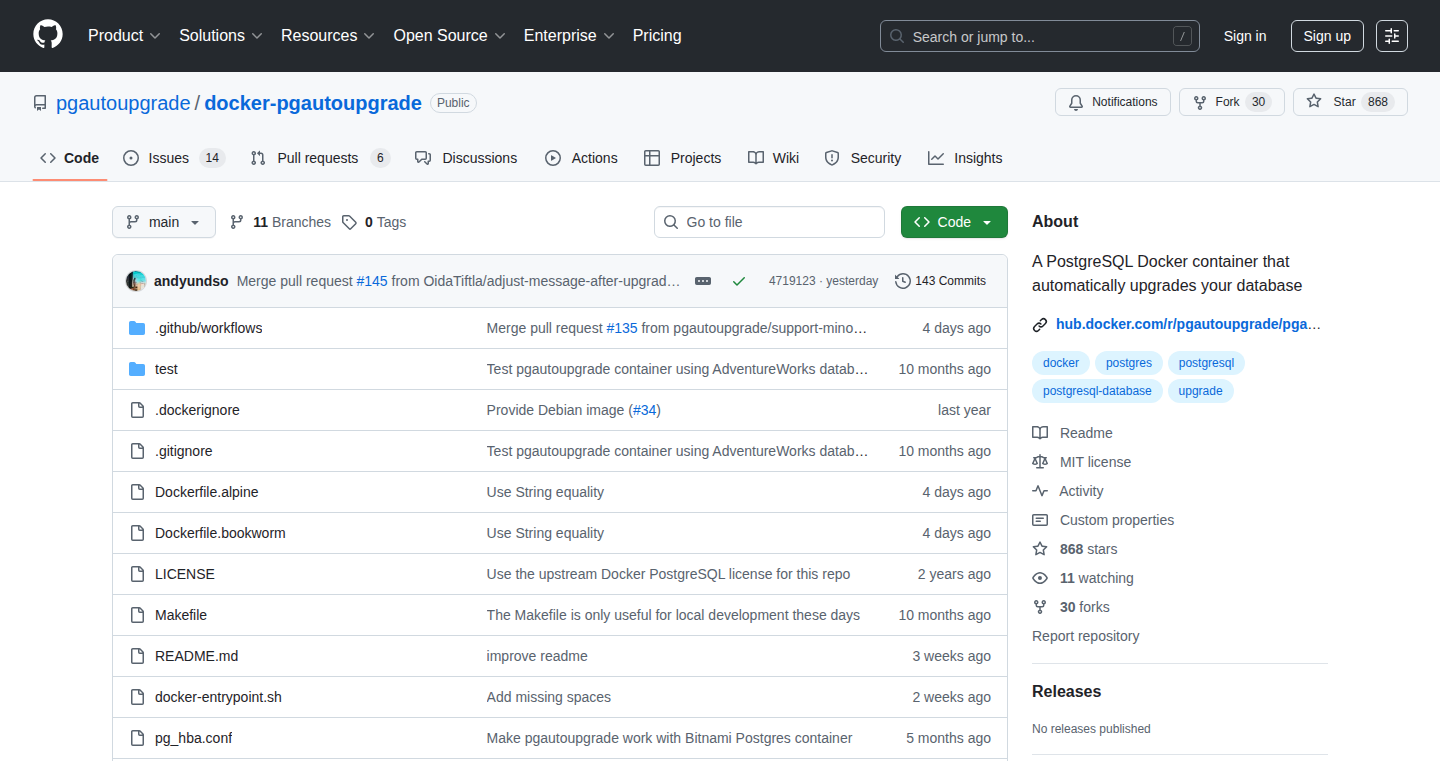 PG Auto Upgrade - Self-Updating Postgres in Containers