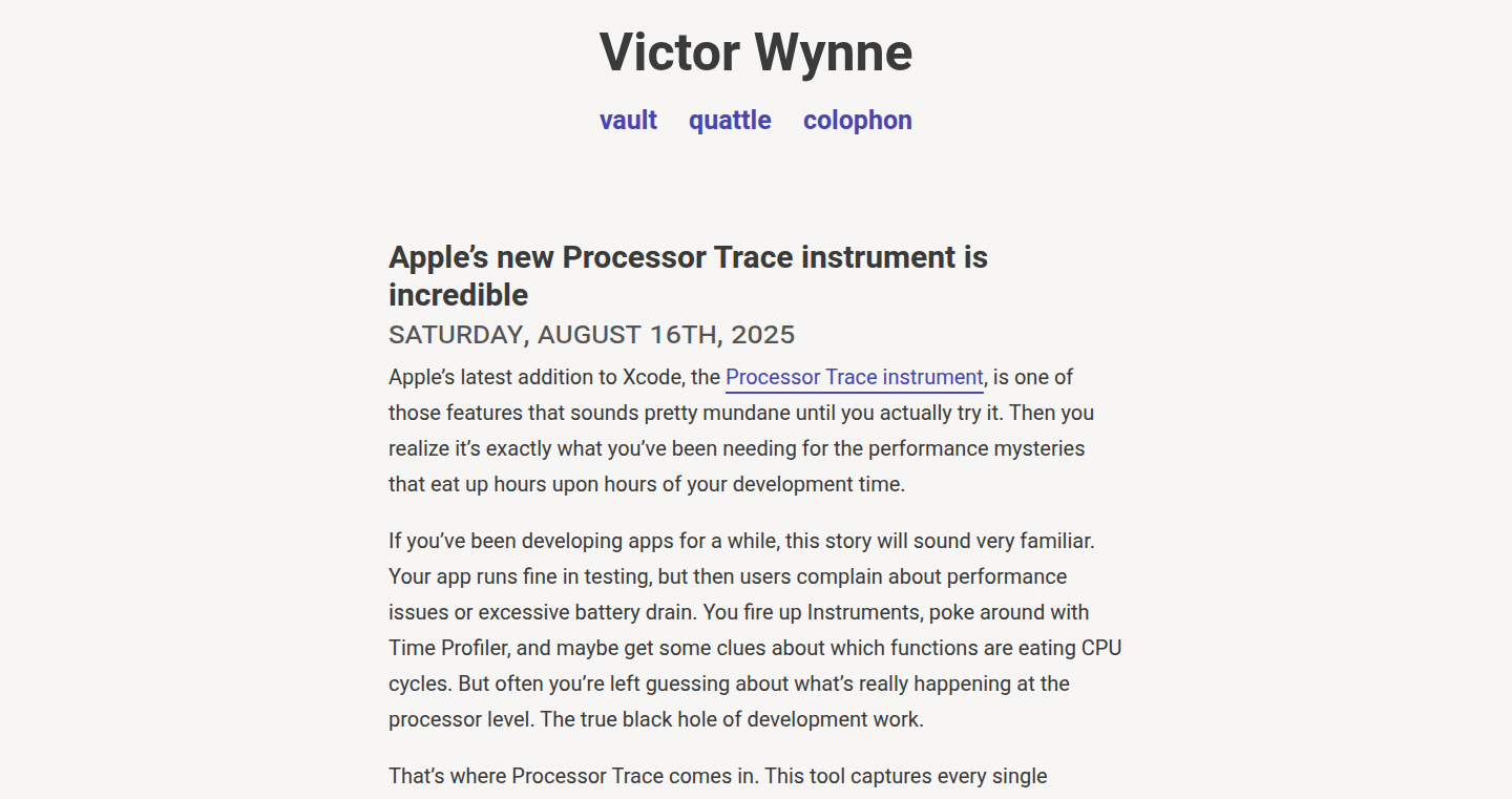 ProcessorTraceAnalyzer: A Deep Dive into Apple Silicon's Inner Workings