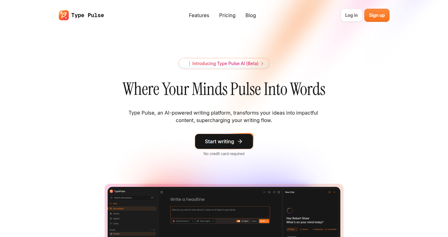 Type Pulse AI:写作加速引擎