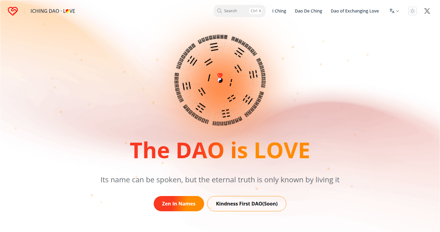 IChingDAO: 静心阅读《道德经》和《易经》的纯净之地