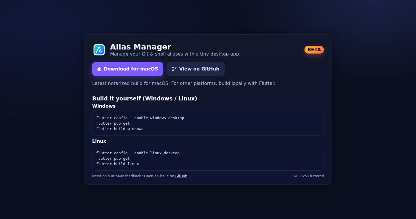 Alias Manager: 你的专属别名管家