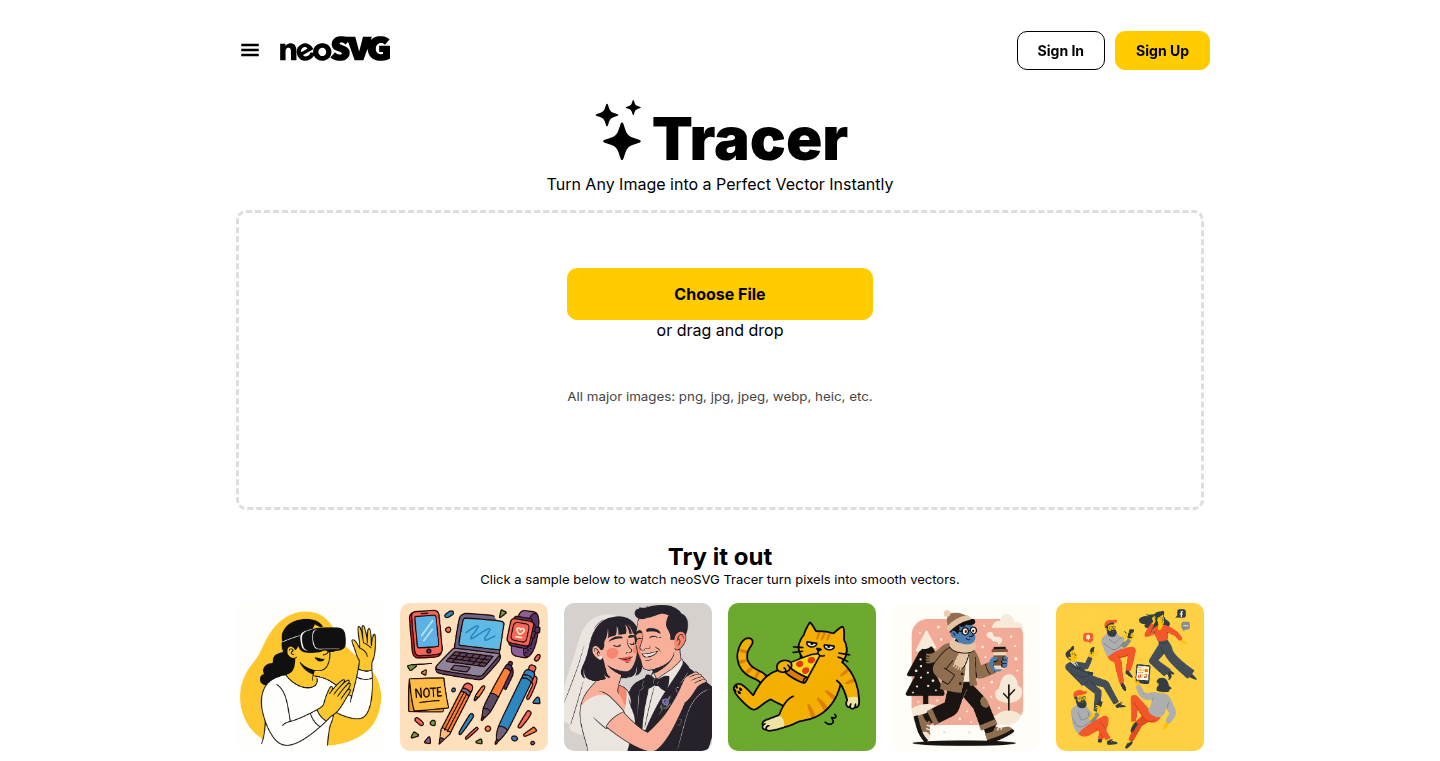 NeoSVG Tracer – どんな画像もSVGに変換！