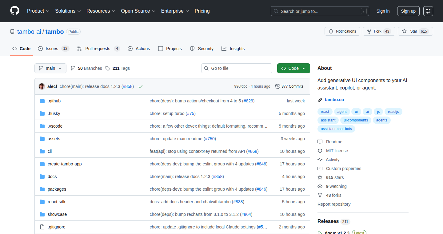 Tambo: 自然言語でReact UIを操る魔法のSDK