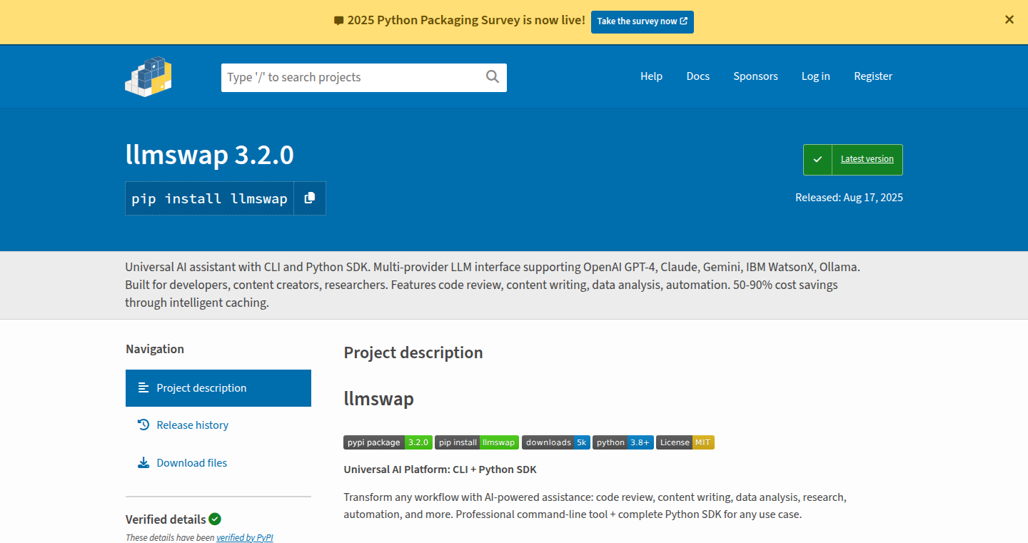 LLMSwap: AIプロバイダーをシームレスに切り替えるCLI & SDK