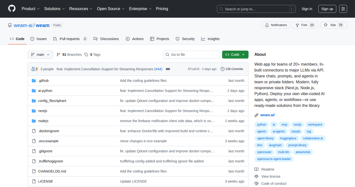 Weam: Open-Source AI Collaboration Platform