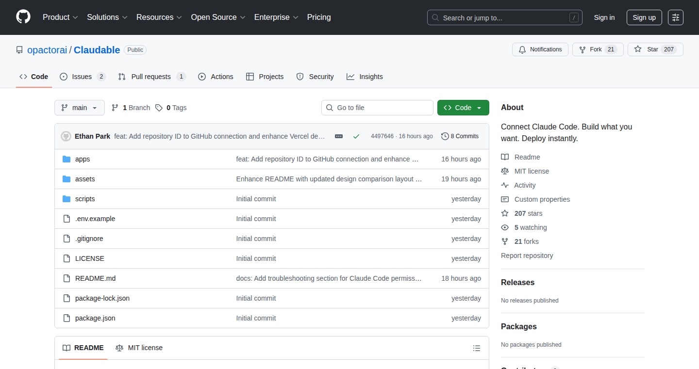 Claudable: Local UI Preview for Claude Code