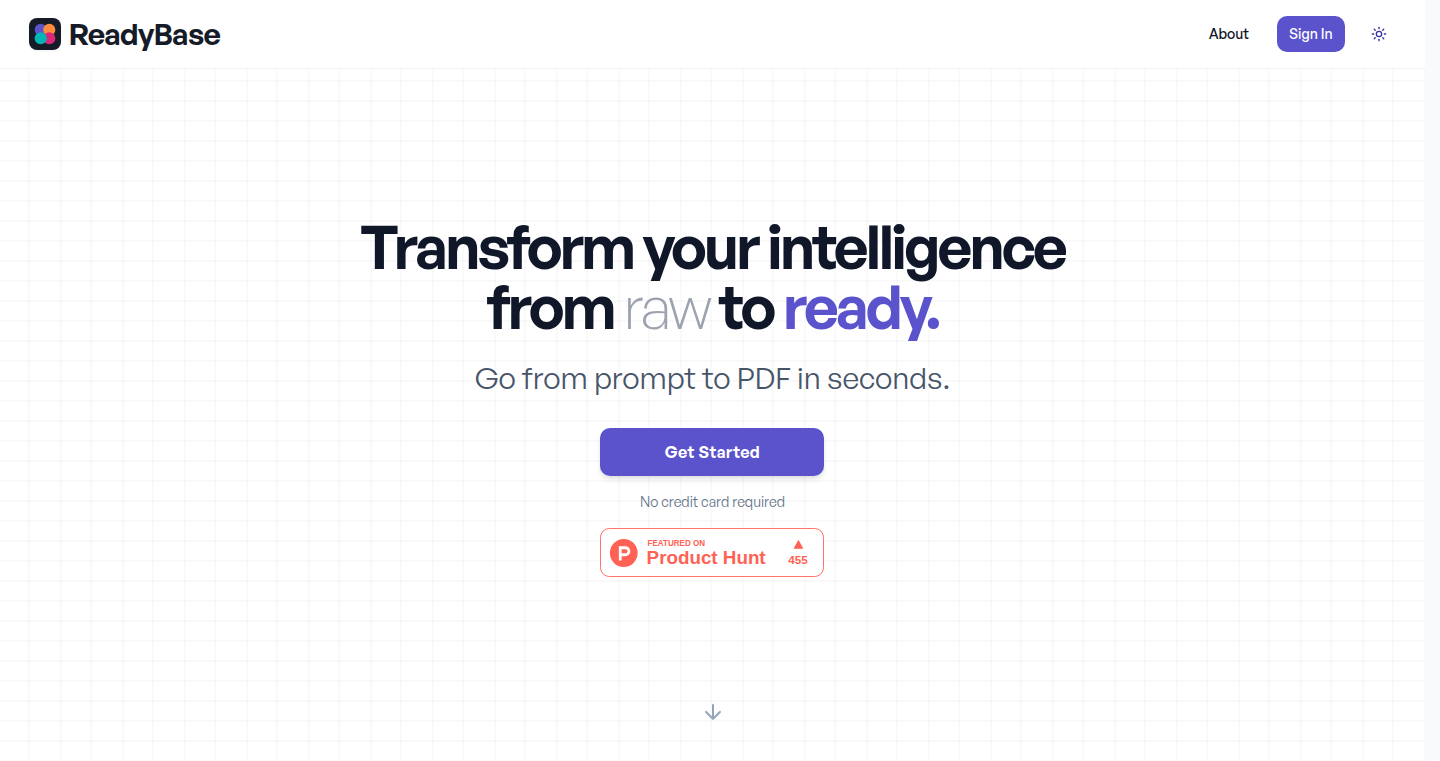 ReadyBase: Dynamic PDF/PNG Generation via LLMs